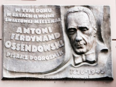 Ossendowski - tablica pamiątkowa