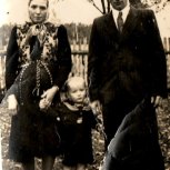 Celina z mężem i synem Czesiem
